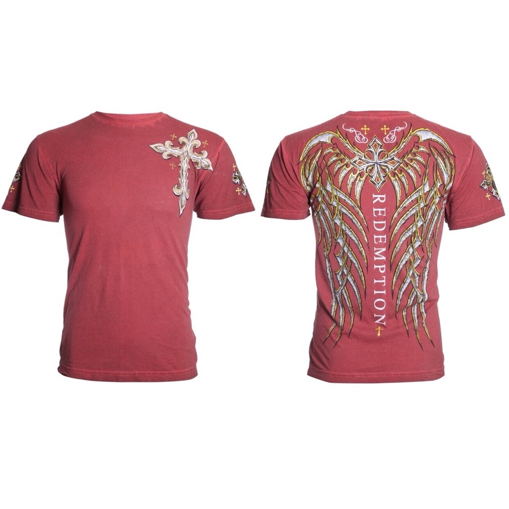 Archaic Affliction T-Shirt SPINE WINGS - Picture 3 of 9